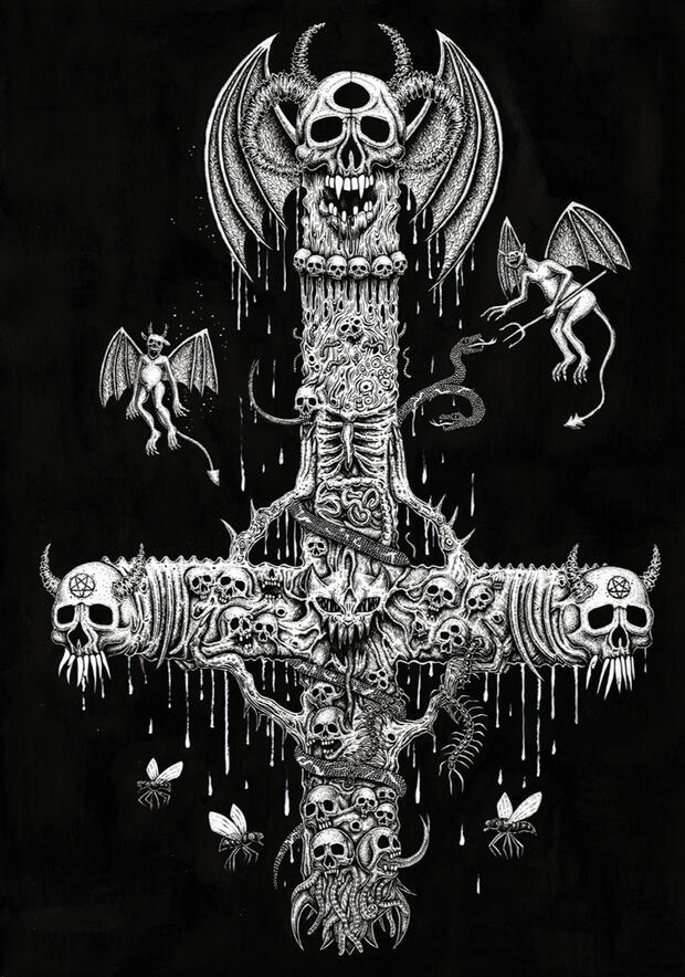 Untitled XIV (Meat Cross)